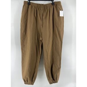 Good American Pants Womens 4 Barrel Leg‎ Trousers GP0877 Brown Jogger
